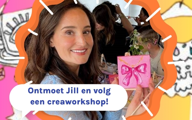 Jill op de Krea doebeurs